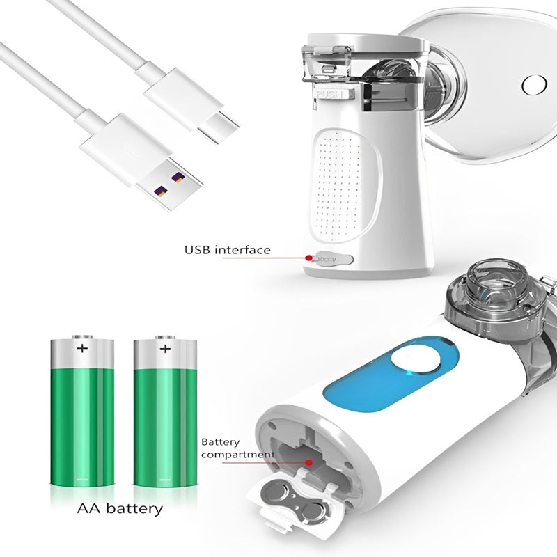 Przenośny Nebulizator Dla Dzieci i Dorosłych z Dwiema Funkcjami Inhalacji 6