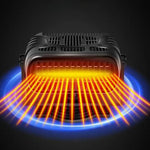 Przenośny Ogrzewacz i Wentylator 12V do Samochodu - 2 w 1, Szybkie Ogrzewanie i Chłodzenie 0