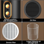 Przenośny Okap Kuchenny - Bezprzewodowy Pochłaniacz Powietrza z Wydajnym Filtrem 3