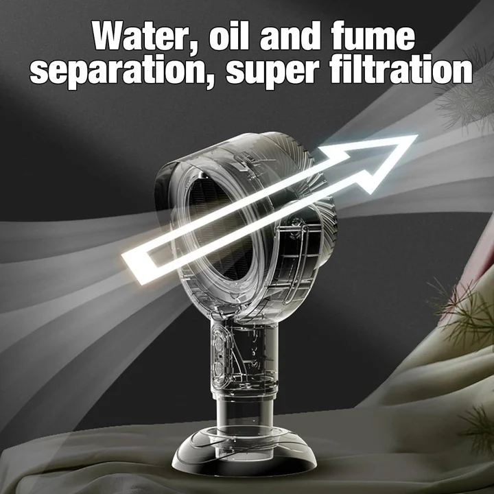 Przenośny Okap Kuchenny - Bezprzewodowy Pochłaniacz Powietrza z Wydajnym Filtrem 4