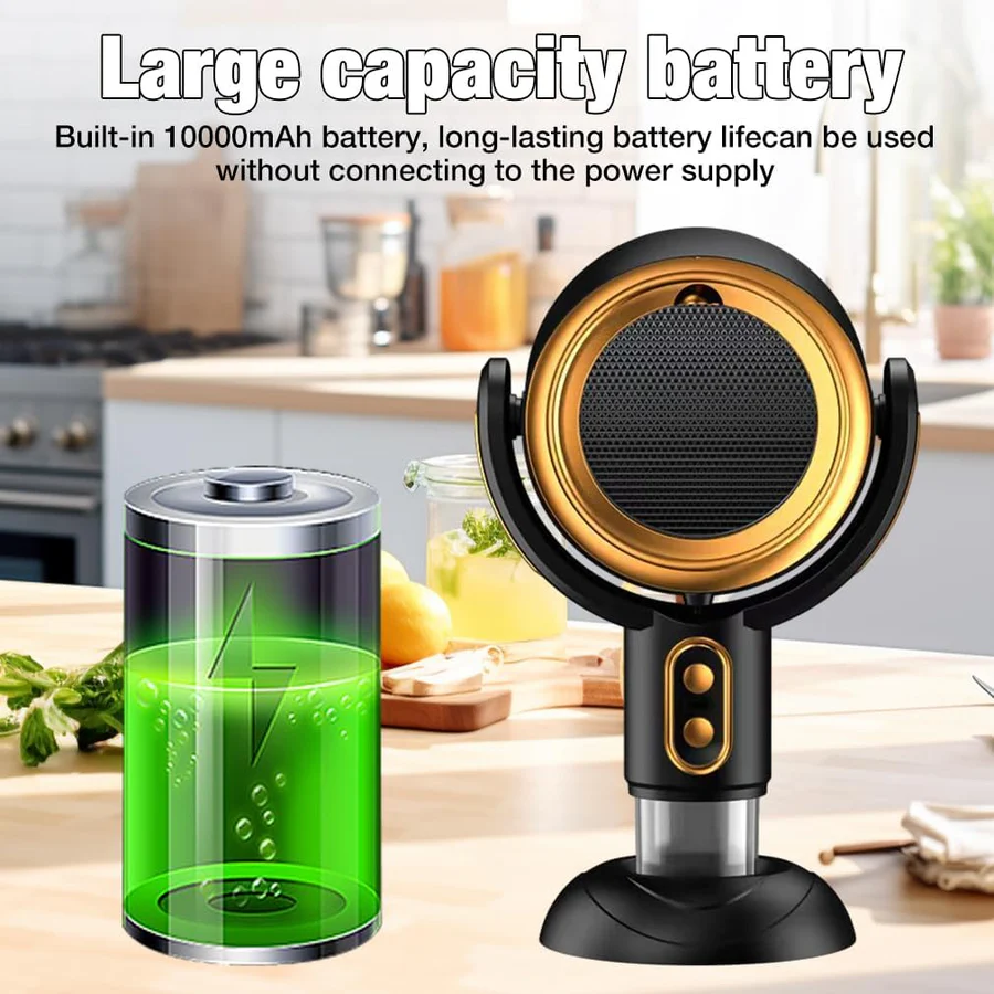 Przenośny Okap Kuchenny - Bezprzewodowy Pochłaniacz Powietrza z Wydajnym Filtrem 6