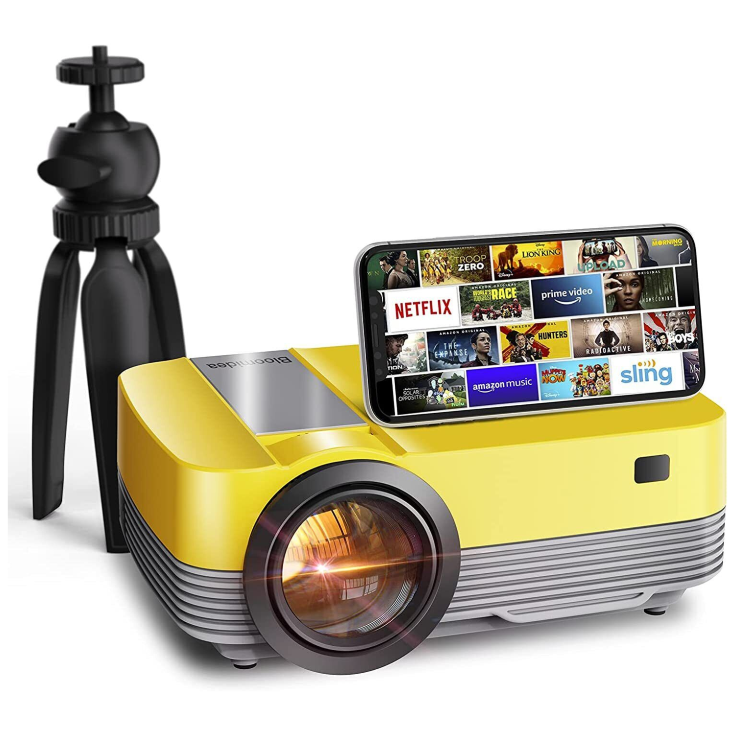 Przenośny Projektor HD 720p z USB i Stojakiem – Rzutnik Multimedialny do Domu i Biura 0