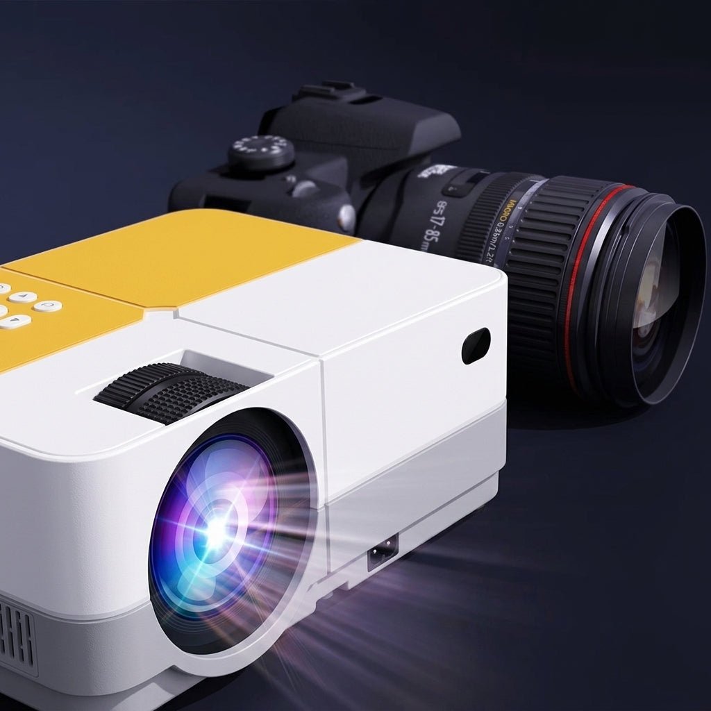 Przenośny Projektor HD 720p z USB i Stojakiem – Rzutnik Multimedialny do Domu i Biura 12