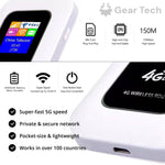 Przenośny Router Wi-Fi 5G - Szybkie Połączenie, Obsługuje 10 Urządzeń, Bateria 2100 mAh 2
