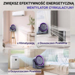 Przenośny Wentylator Bezłopatkowy z Akumulatorem 12