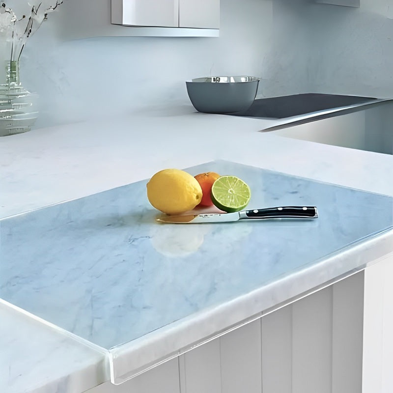 Przezroczysta Szklana Deska Do Krojenia Z Antypoślizgową Krawędzią 40x30 cm 0