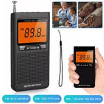 Radio Przenośne AM/FM z Alarmem – Kieszonkowe z Pamięcią 20 Stacji i Kanałami Pogodowymi 1
