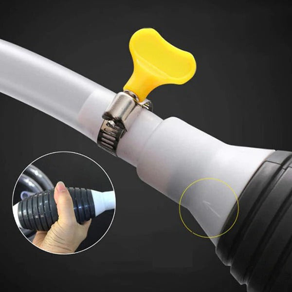 Ręczna Pompa Transferowa do Cieczy z Elastycznym Wężem - Do Paliwa, Oleju i Wody 6