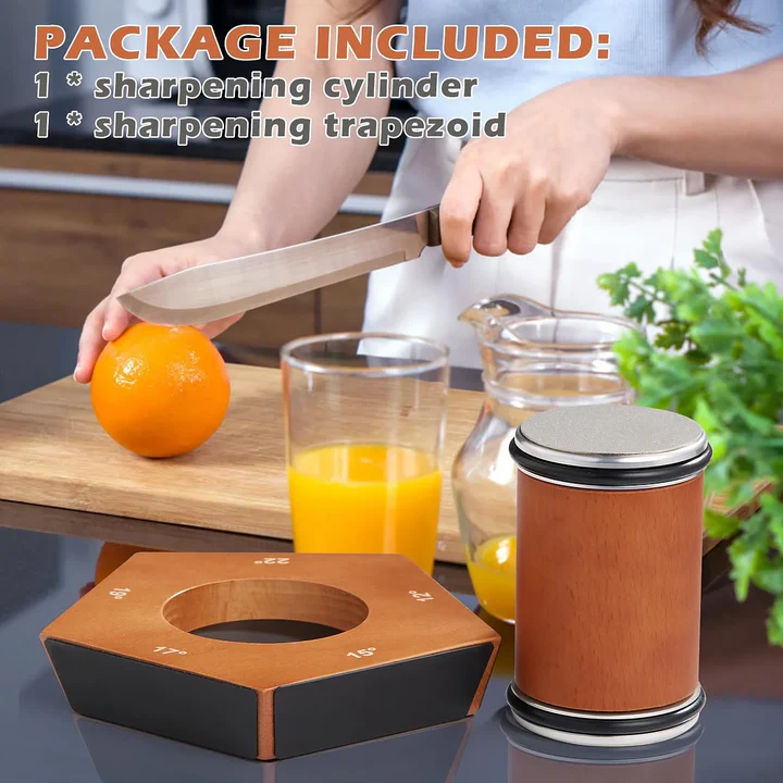 Ręczny Zestaw Diamentowych Ostrzałek Do Noży - Precyzyjne Ostrzenie, Antypoślizgowa Podstawa 5