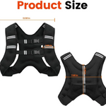 Regulowana Kamizelka Obciążona z Odblaskowymi Paskami - Komfort i Wydajność Treningowa 2