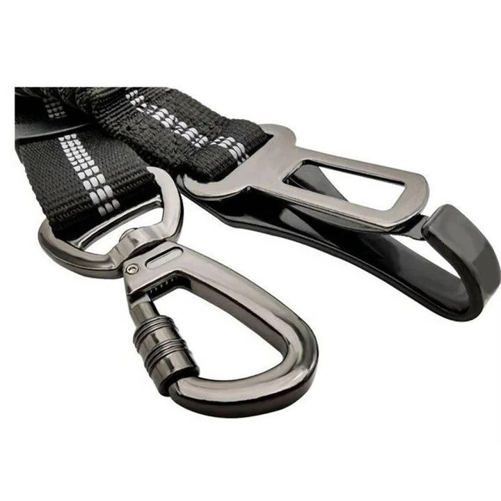 Regulowany Pas Bezpieczeństwa Dla Psów Do Samochodu - Amortyzujący, Wytrzymały, Obrotowy Klips 7