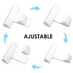 Regulowany Pozycjoner Snu dla Noworodków z Klinem, Oddychający Materiał, Bezpieczna Konstrukcja 4