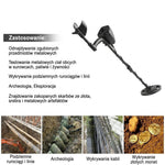 Regulowany Wykrywacz Metali z Wyświetlaczem HD – Do Poszukiwań w Terenie 9
