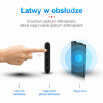 Rejestrator Dźwięku Aktywowany Głosem 8 GB – Mini, z Redukcją Szumów i Długim Czasem Nagrywania