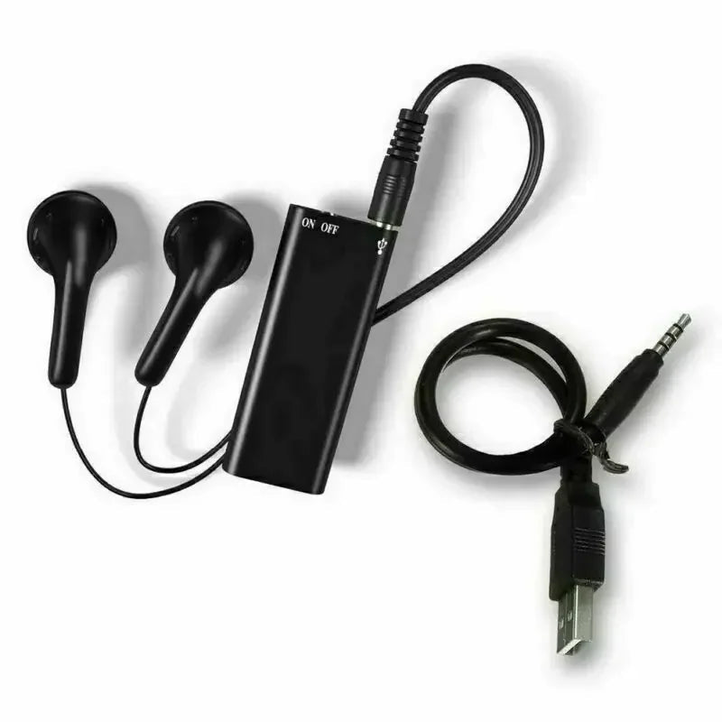 Rejestrator Dźwięku Aktywowany Głosem 8 GB – Mini, z Redukcją Szumów i Długim Czasem Nagrywania 0