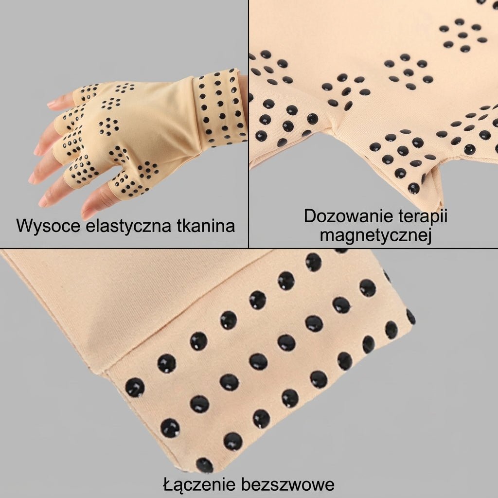 Rękawice Uciskowe Bez Palców na Zapalenie Stawów – Kompresja i Magnetoterapia 5