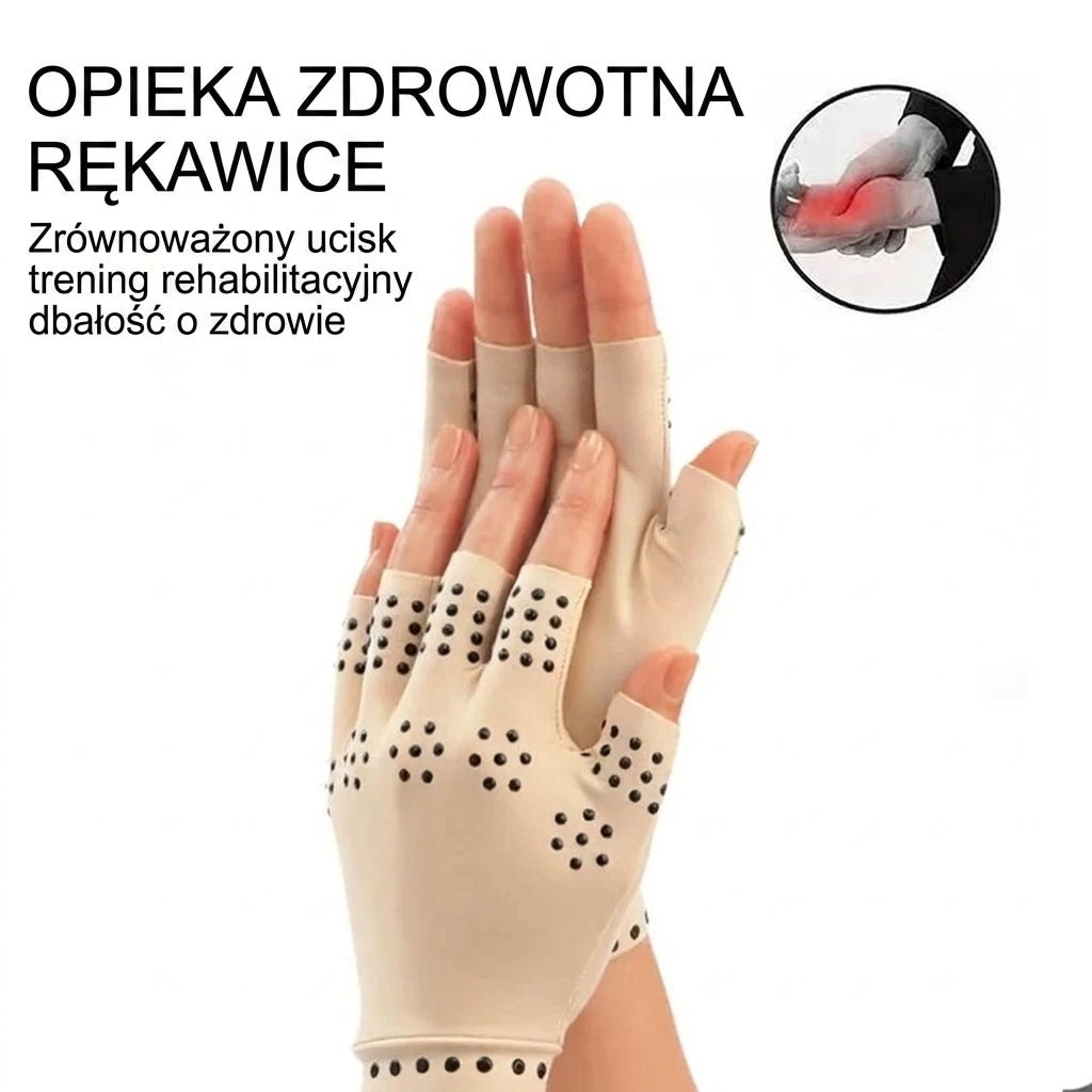 Rękawice Uciskowe Bez Palców na Zapalenie Stawów – Kompresja i Magnetoterapia 6