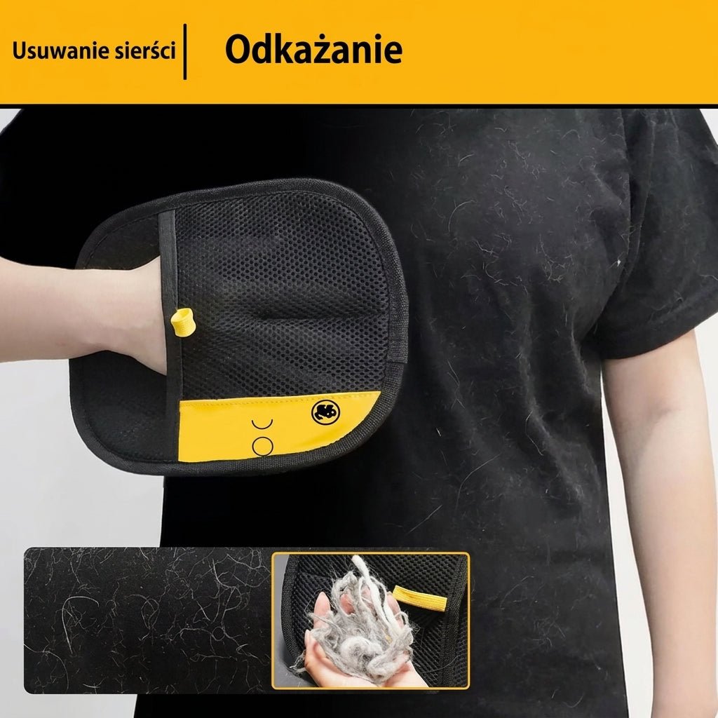 Rękawice do Usuwania Sierści Zwierząt z Masażem – Dwustronne, Dla Psa i Kota 6