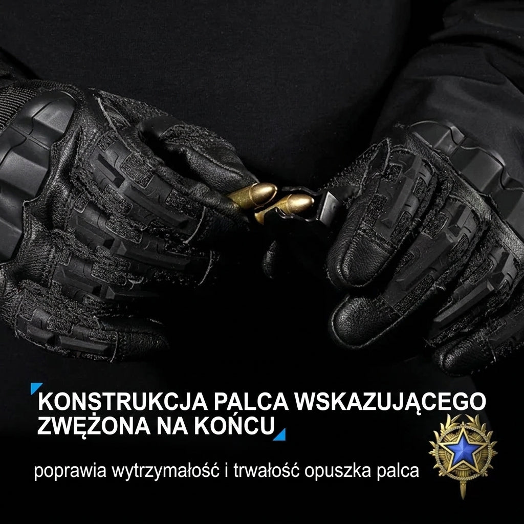 Rękawice taktyczne z obsługą ekranów dotykowych – antypoślizgowe, z regulacją na nadgarstku 8