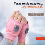 Rękawiczki Zimowe Podgrzewane Bez Palców z Regulacją Temperatury i Ładowaniem USB 4