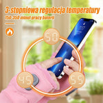 Rękawiczki Zimowe Podgrzewane Bez Palców z Regulacją Temperatury i Ładowaniem USB 9