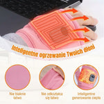 Rękawiczki Zimowe Podgrzewane Bez Palców z Regulacją Temperatury i Ładowaniem USB 12