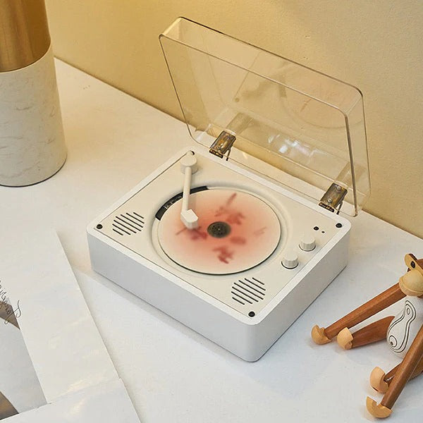 Retro Odtwarzacz CD Bluetooth z Wbudowanymi Głośnikami Stereo i Radiem AM/FM 0