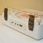 Retro Odtwarzacz CD Bluetooth z Wbudowanymi Głośnikami Stereo i Radiem AM/FM 1