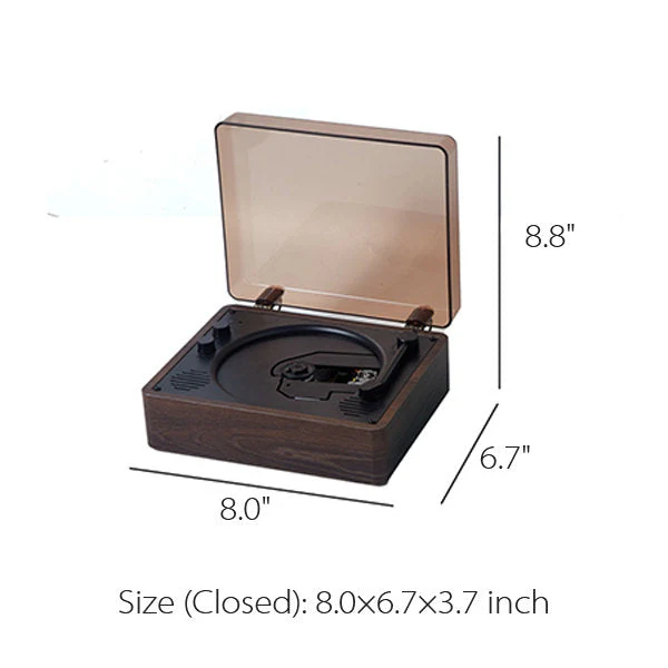 Retro Odtwarzacz CD Bluetooth z Wbudowanymi Głośnikami Stereo i Radiem AM/FM 2