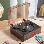 Retro Odtwarzacz CD Bluetooth z Wbudowanymi Głośnikami Stereo i Radiem AM/FM 3