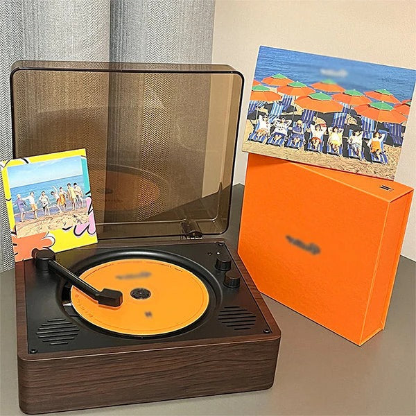 Retro Odtwarzacz CD Bluetooth z Wbudowanymi Głośnikami Stereo i Radiem AM/FM 5