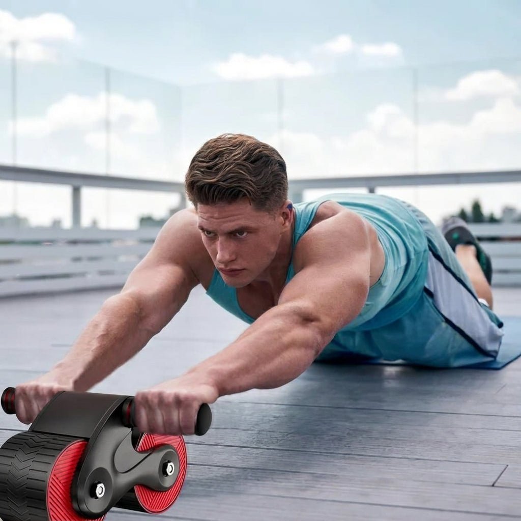 Roller do Ćwiczeń Brzucha z Mechanizmem Odbicia i Stojakiem na Telefon – Do Treningu w Domu 14