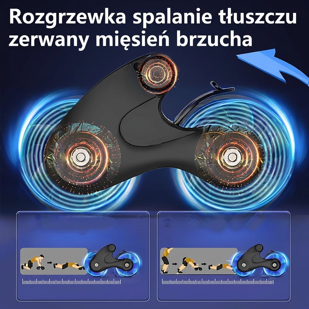 Roller do Ćwiczeń Brzucha z Mechanizmem Odbicia i Stojakiem na Telefon – Do Treningu w Domu 5