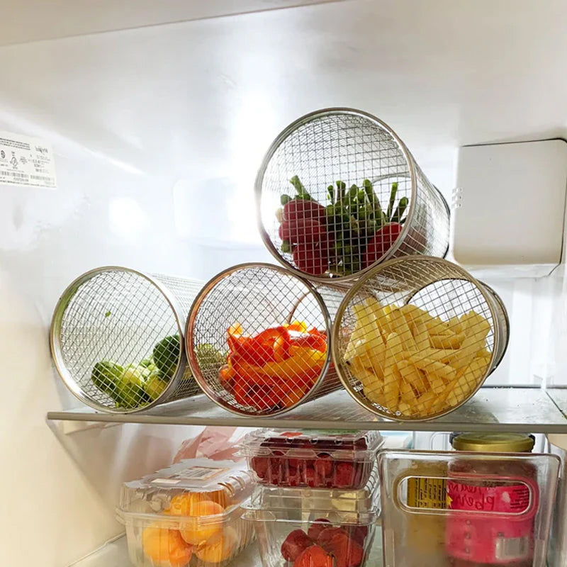 Rolowany Kosz Grillowy Ze Stali Nierdzewnej - Obrotowa Konstrukcja 360° Do Równomiernego Grillowania 2