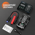 Rozrusznik Samochodowy 3000A z Powerbankiem 12800 mAh do Silników Benzynowych i Diesla