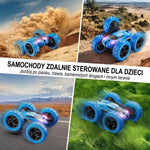Samochód Zdalnie Sterowany dla Dzieci 6-12 lat z Obrotami 360° i LED – 9 Trybów Akrobacji