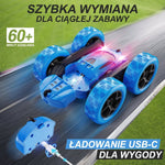 Samochód Zdalnie Sterowany dla Dzieci 6-12 lat z Obrotami 360° i LED – 9 Trybów Akrobacji