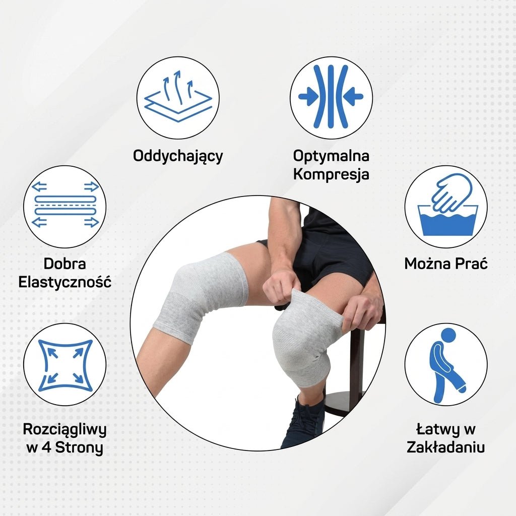 Ściągacz Kompresyjny na Kolano – Wsparcie i Stabilizacja do Codziennego Użytku 5