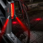 Latarka Rowerowa z Projekcją Laserową i 5/6 Diodami LED – Bezpieczne Oświetlenie na Nocną Jazdę 6