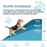 Składana Rampa Dla Zwierząt Z Antypoślizgową Powierzchnią I Poręczami, 60x16 Cal, Max 50 Funtów 2