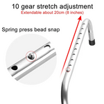 Składana Suszarka Do Ubrań Ze Stali Nierdzewnej - Oszczędność Miejsca, Wysuwane Ramiona 2