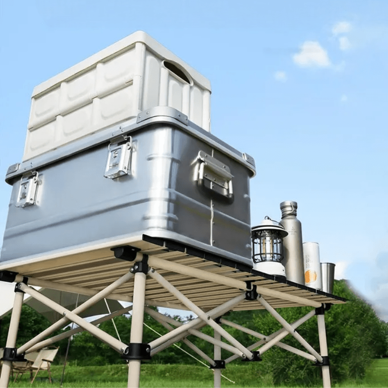 Składany Stół Turystyczny Wodoodporny 120 cm x 60 cm Stabilny na Kemping 2