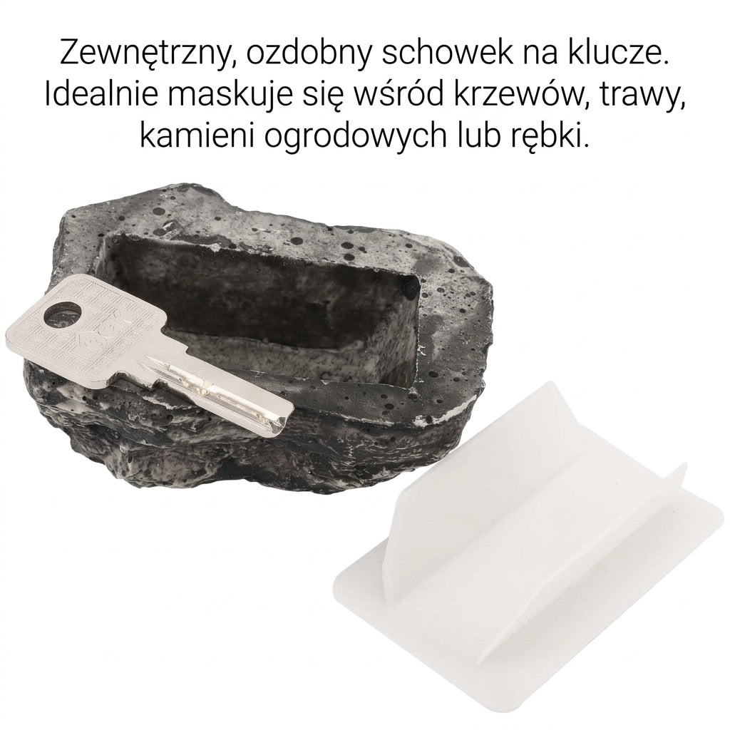 Skrzynka na Klucze Zewnętrzna z Kamienia – Odporna na Warunki Atmosferyczne, Idealna do Ogrodu 6