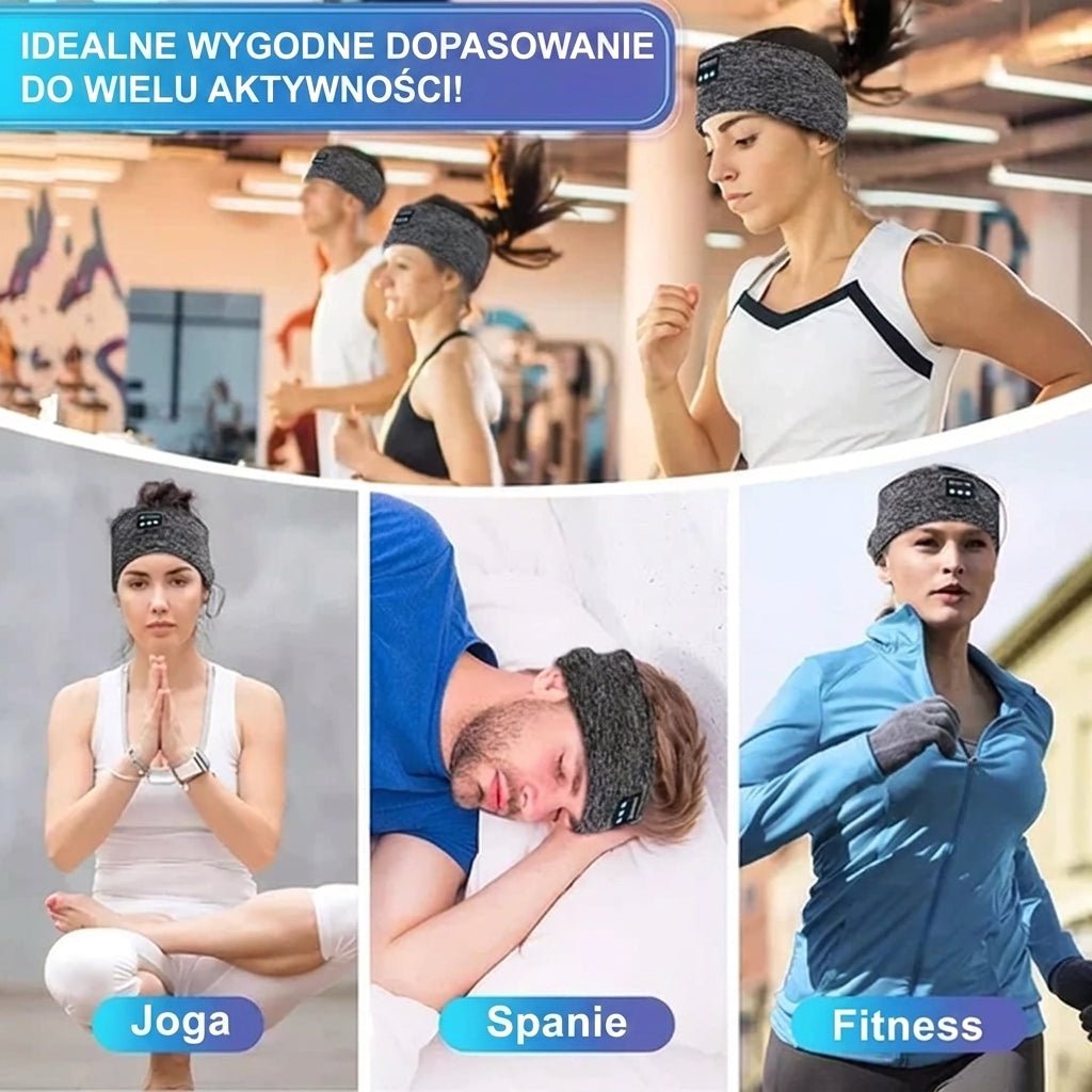 Słuchawki Bezprzewodowe Do Spania z Opaską Sportową – Kompaktowe Głośniki Bluetooth z Redukcją Hałasu 6