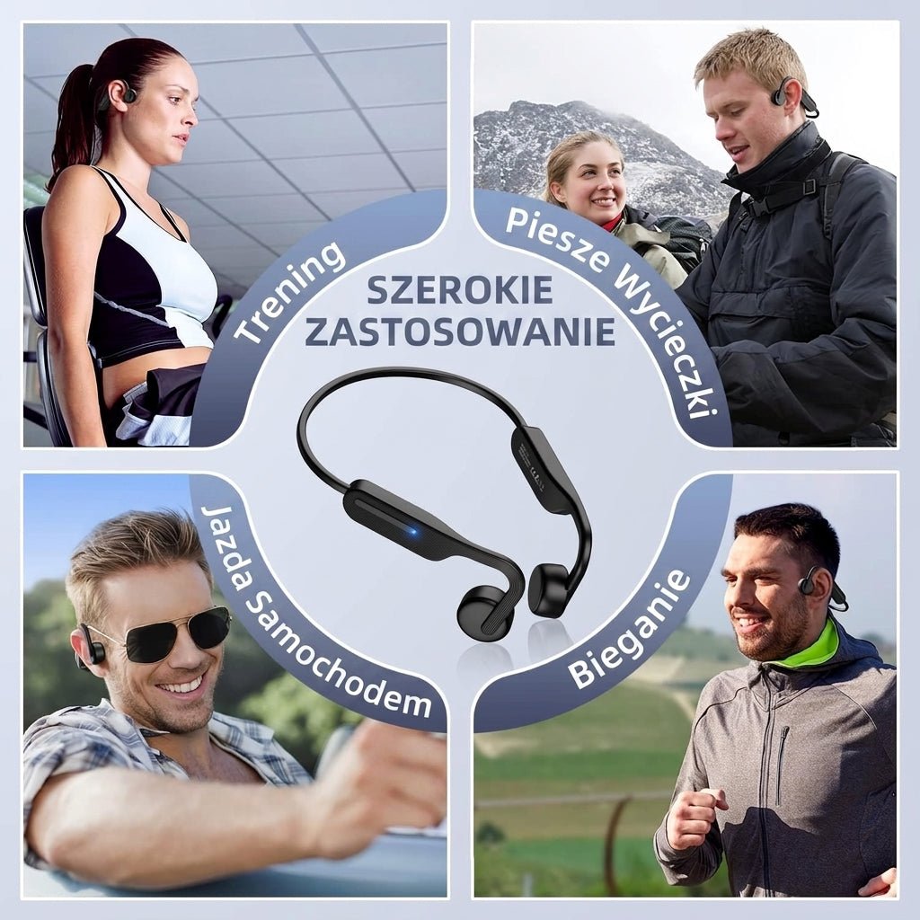 Słuchawki Bezprzewodowe do Biegania z Przewodnictwem Kostnym – Odporność IPX6, Bluetooth 5.3 6