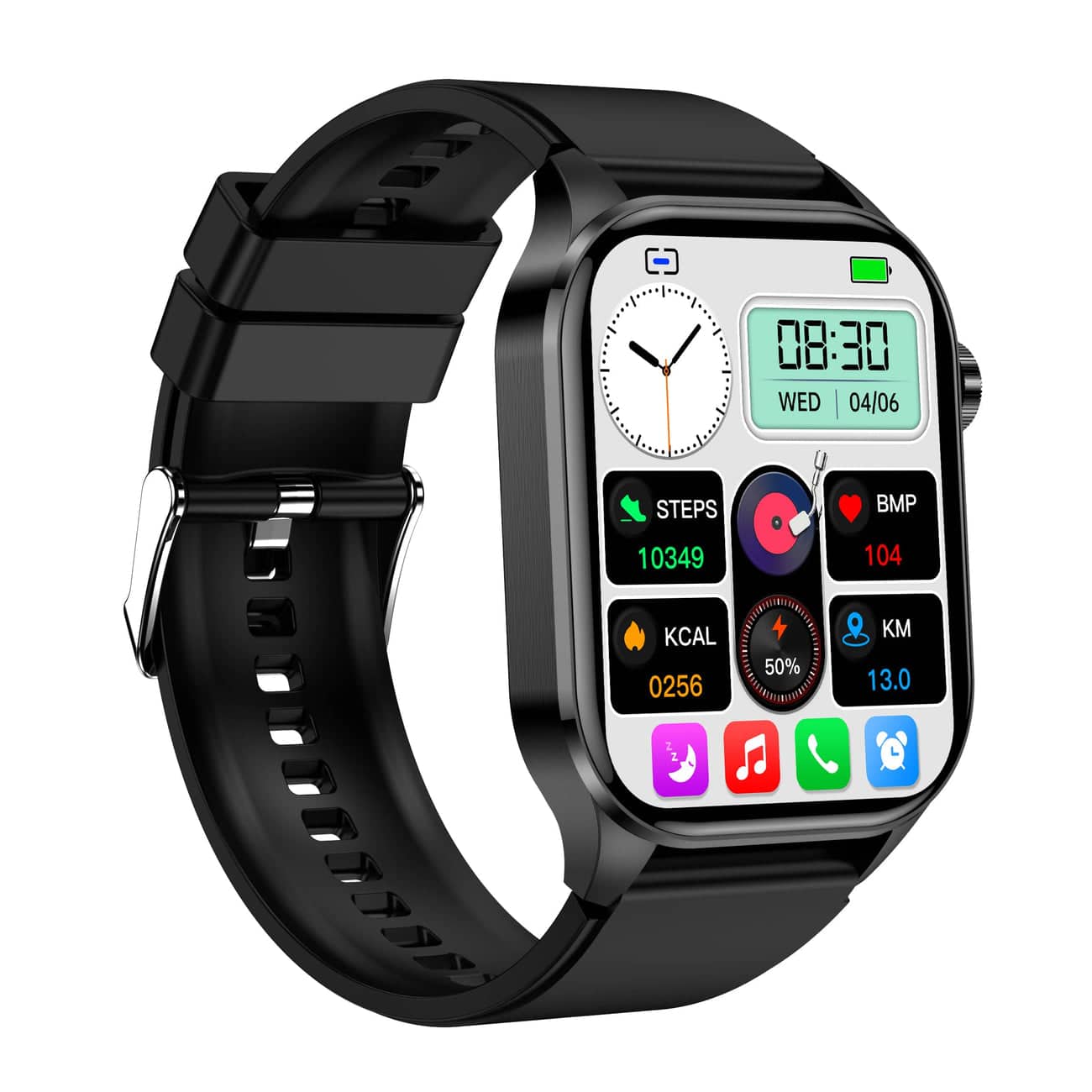 Smartwatch do Monitorowania Zdrowia – EKG, Ciśnienie Krwi, Tętno, Kompatybilny z iOS i Android 8