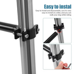 Smycz Rowerowa Dla Psa - Elastyczna Nylonowa Smycz Z Mechanizmem Szybkiego Zwalniania 4