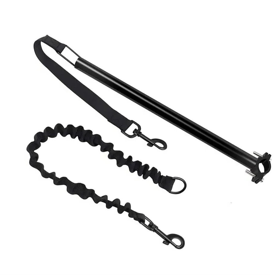 Smycz Rowerowa Dla Psa - Elastyczna Nylonowa Smycz Z Mechanizmem Szybkiego Zwalniania 5