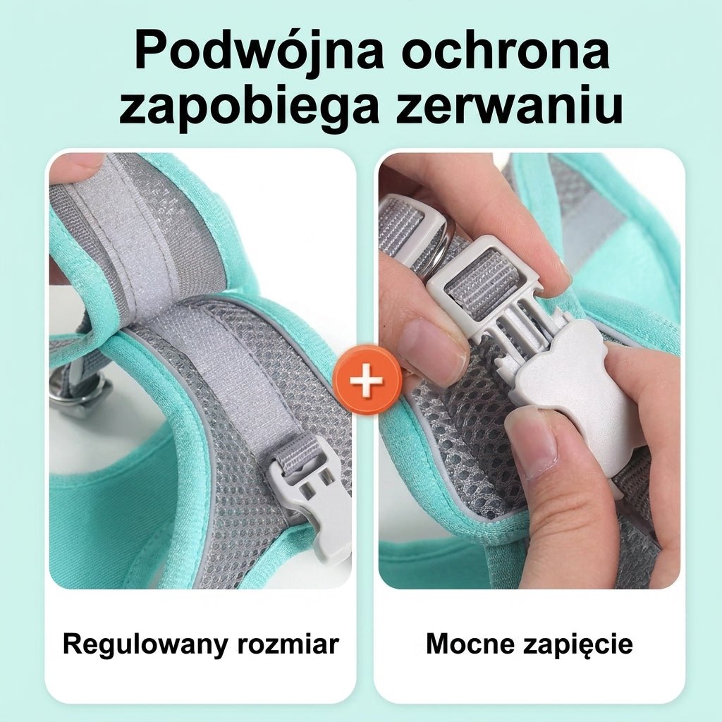 Smycz dla Psa i Szelki Regulowane – Odblaskowe, Wygodne, 1,5 m 10