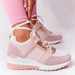 Sneakersy Damskie Ortopedyczne na Koturnie – Perforowana Cholewka i Amortyzująca Podeszwa 5